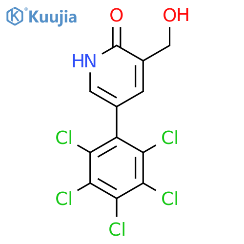 2-Hydroxy-5-(perchlorophenyl)pyridine-3-methanol structure