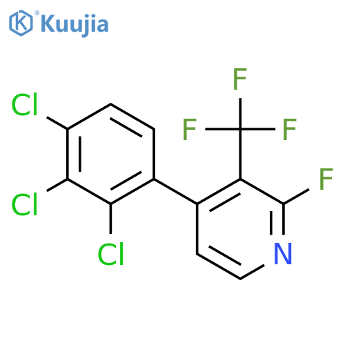 2-Fluoro-4-(2,3,4-trichlorophenyl)-3-(trifluoromethyl)pyridine structure
