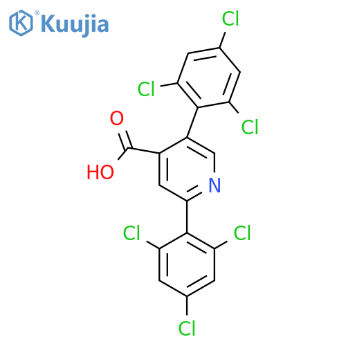 2,5-Bis(2,4,6-trichlorophenyl)isonicotinic acid structure