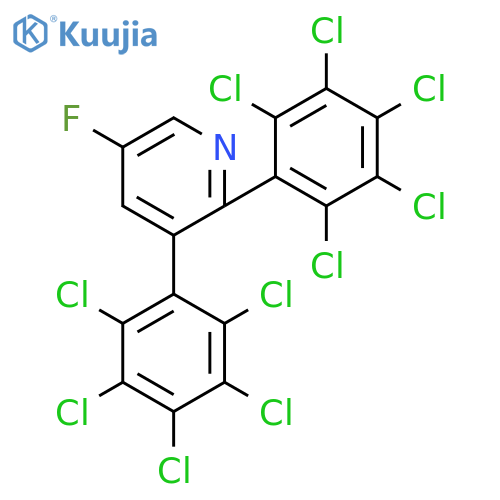 2,3-Bis(perchlorophenyl)-5-fluoropyridine structure