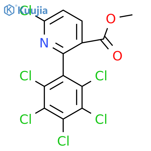 Methyl 6-chloro-2-(perchlorophenyl)nicotinate structure