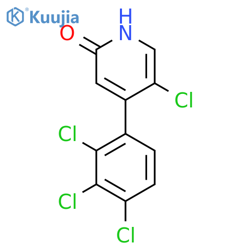 5-Chloro-2-hydroxy-4-(2,3,4-trichlorophenyl)pyridine structure