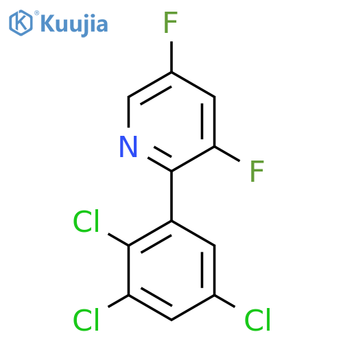 3,5-Difluoro-2-(2,3,5-trichlorophenyl)pyridine structure