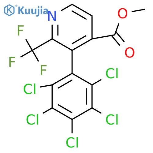 Methyl 3-(perchlorophenyl)-2-(trifluoromethyl)isonicotinate structure