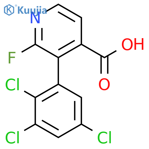2-Fluoro-3-(2,3,5-trichlorophenyl)isonicotinic acid structure