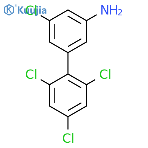 3-Amino-5,2',4',6'-tetrachlorobiphenyl structure