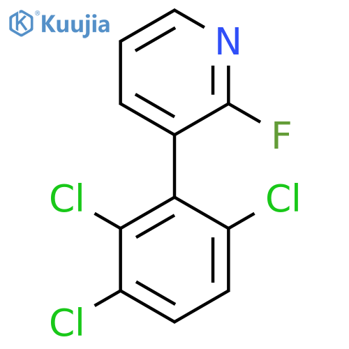 2-Fluoro-3-(2,3,6-trichlorophenyl)pyridine structure