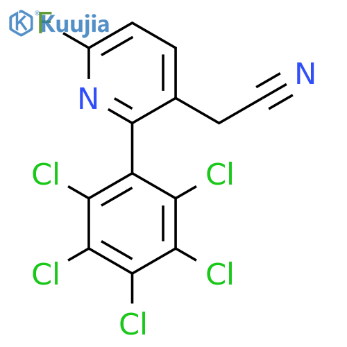 6-Fluoro-2-(perchlorophenyl)pyridine-3-acetonitrile structure