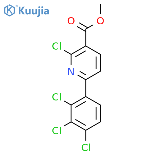 Methyl 2-chloro-6-(2,3,4-trichlorophenyl)nicotinate structure