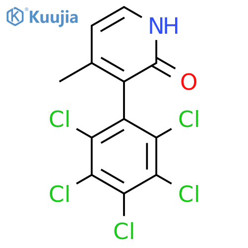 2-Hydroxy-4-methyl-3-(perchlorophenyl)pyridine structure