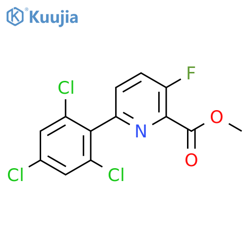 Methyl 3-fluoro-6-(2,4,6-trichlorophenyl)picolinate structure