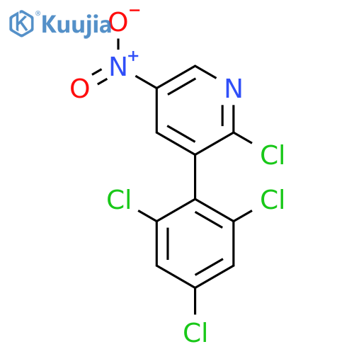 2-Chloro-5-nitro-3-(2,4,6-trichlorophenyl)pyridine structure