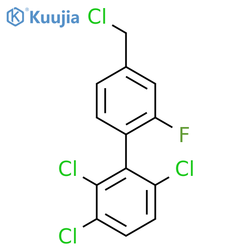 4'-(Chloromethyl)-2'-fluoro-2,3,6-trichlorobiphenyl structure