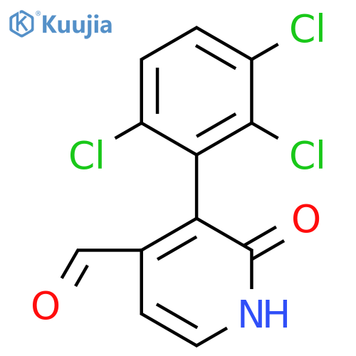 2-Hydroxy-3-(2,3,6-trichlorophenyl)isonicotinaldehyde structure