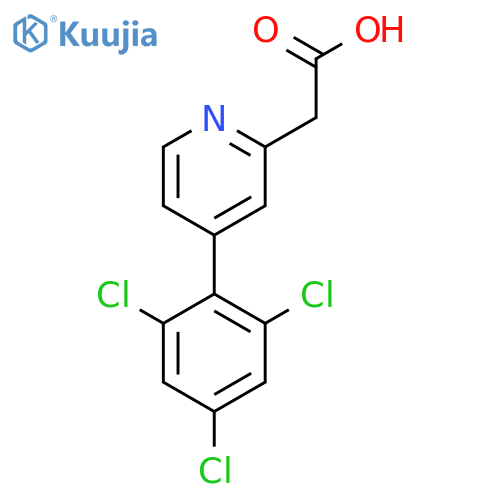 4-(2,4,6-Trichlorophenyl)pyridine-2-acetic acid structure