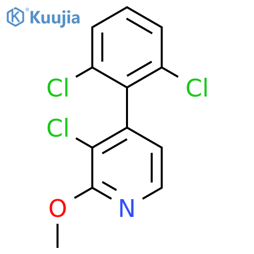 3-Chloro-4-(2,6-dichlorophenyl)-2-methoxypyridine structure