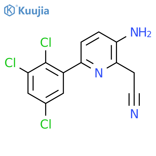 3-Amino-6-(2,3,5-trichlorophenyl)pyridine-2-acetonitrile structure