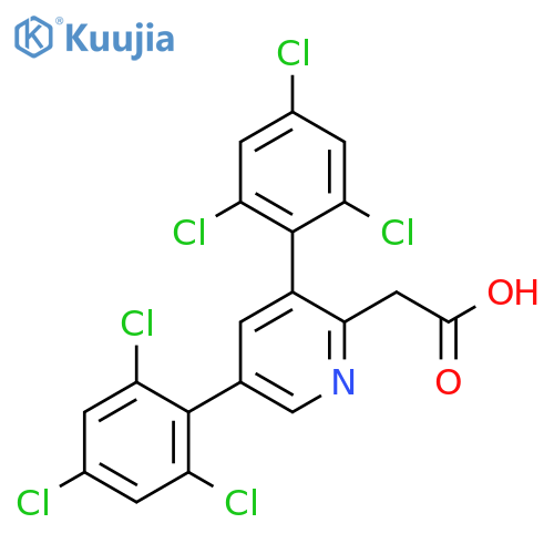 3,5-Bis(2,4,6-trichlorophenyl)pyridine-2-acetic acid structure