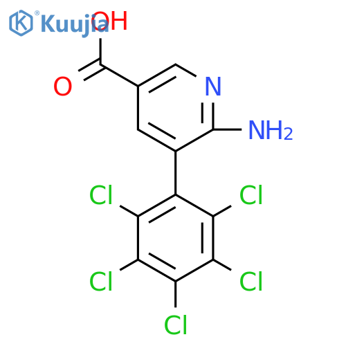 6-Amino-5-(perchlorophenyl)nicotinic acid structure