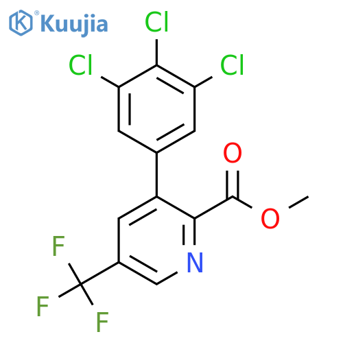 Methyl 3-(3,4,5-trichlorophenyl)-5-(trifluoromethyl)picolinate structure