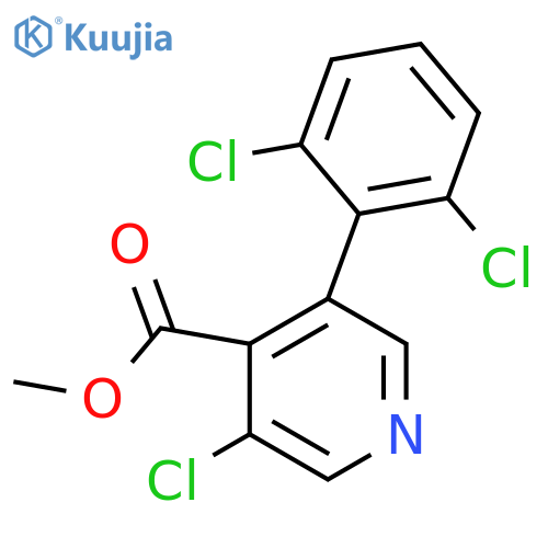 Methyl 3-chloro-5-(2,6-dichlorophenyl)isonicotinate structure