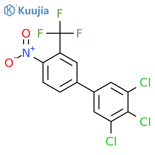 4'-Nitro-3,4,5-trichloro-3'-(trifluoromethyl)biphenyl structure