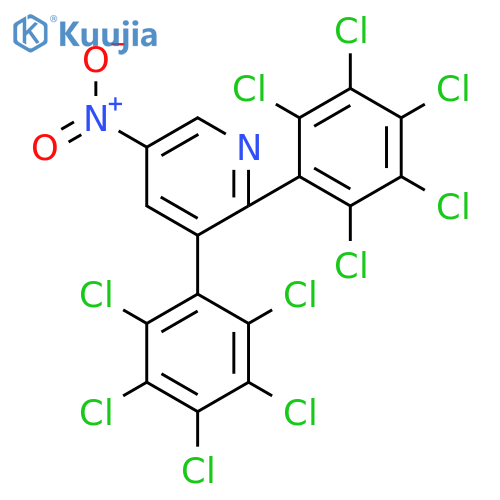 2,3-Bis(perchlorophenyl)-5-nitropyridine structure