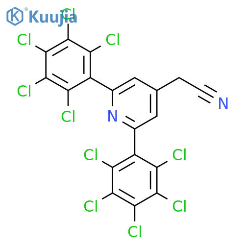 2,6-Bis(perchlorophenyl)pyridine-4-acetonitrile structure