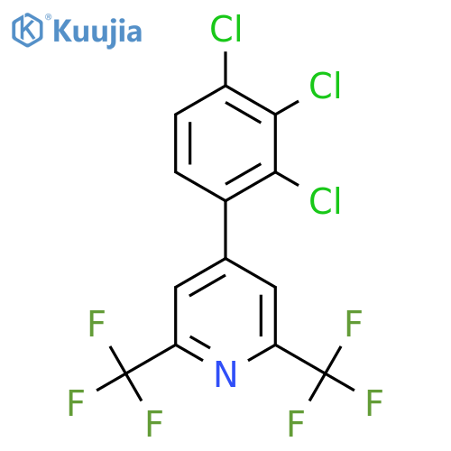 2,6-Bis(trifluoromethyl)-4-(2,3,4-trichlorophenyl)pyridine structure