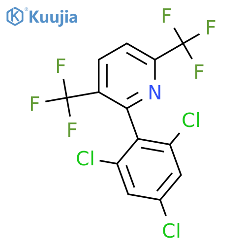 3,6-Bis(trifluoromethyl)-2-(2,4,6-trichlorophenyl)pyridine structure