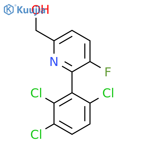 3-Fluoro-2-(2,3,6-trichlorophenyl)pyridine-6-methanol structure