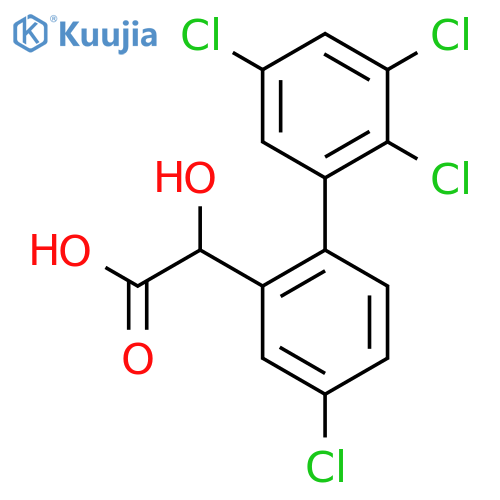 Hydroxy-(4,2',3',5'-tetrachlorobiphenyl-2-yl)-acetic acid structure