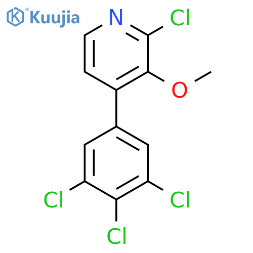 2-Chloro-3-methoxy-4-(3,4,5-trichlorophenyl)pyridine structure