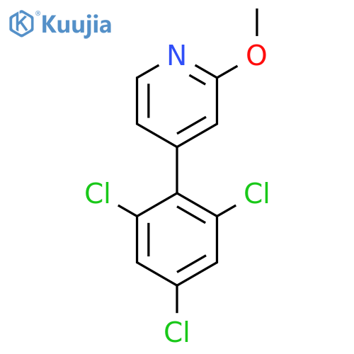 2-Methoxy-4-(2,4,6-trichlorophenyl)pyridine structure