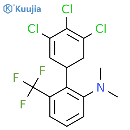 Dimethyl-[2-(3,4,5-trichlorocyclohexa-2,4-dienyl)-3-trifluoromethyl-phenyl]-amine structure