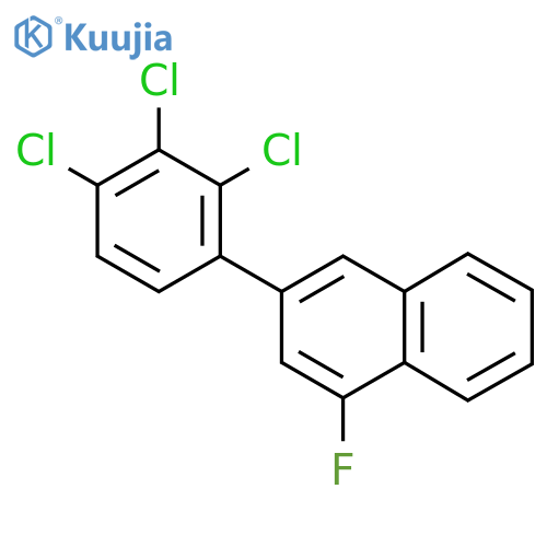 1-Fluoro-3-(2,3,4-trichlorophenyl)naphthalene structure