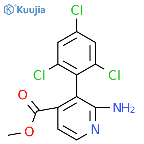 Methyl 2-amino-3-(2,4,6-trichlorophenyl)isonicotinate structure