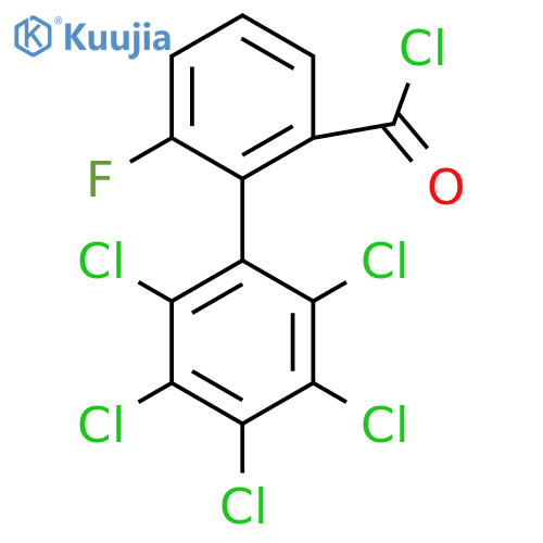 6-Fluoro-2',3',4',5',6'-pentachlorobiphenyl-2-carbonyl chloride structure