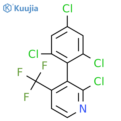 2-Chloro-3-(2,4,6-trichlorophenyl)-4-(trifluoromethyl)pyridine structure