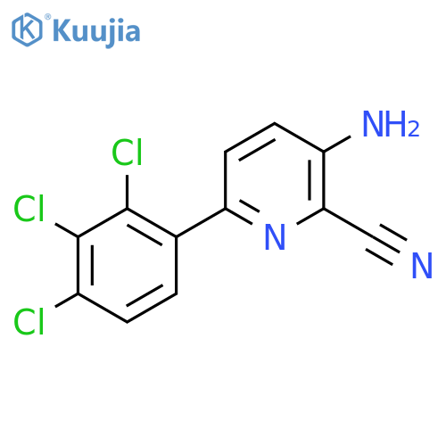 3-Amino-6-(2,3,4-trichlorophenyl)picolinonitrile structure