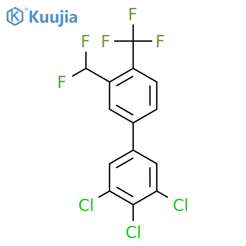 3'-(Difluoromethyl)-3,4,5-trichloro-4'-(trifluoromethyl)biphenyl structure