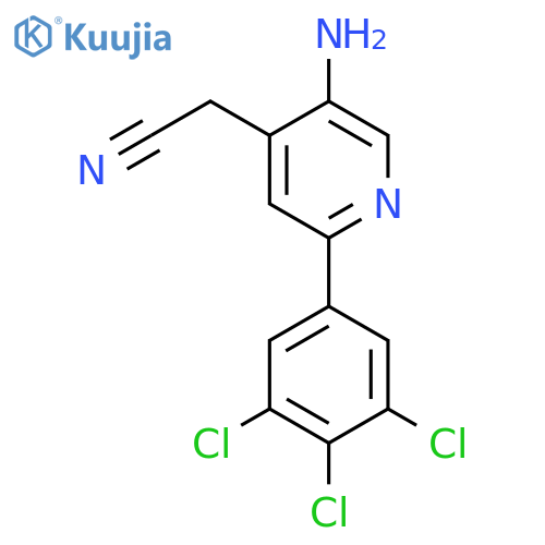 5-Amino-2-(3,4,5-trichlorophenyl)pyridine-4-acetonitrile structure