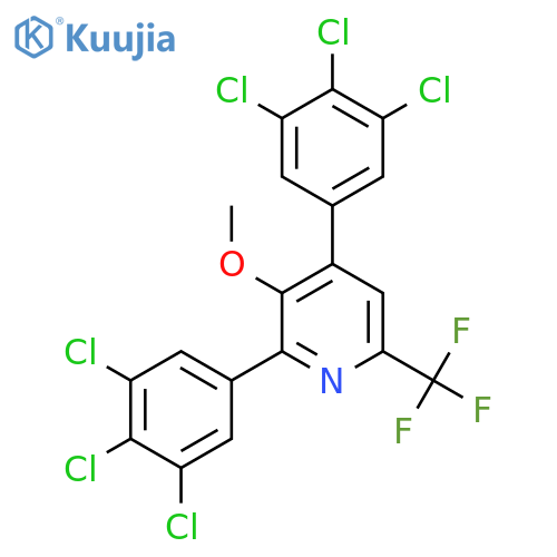 2,4-Bis(3,4,5-trichlorophenyl)-3-methoxy-6-(trifluoromethyl)pyridine structure