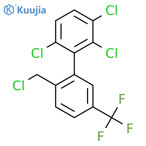 2'-(Chloromethyl)-2,3,6-trichloro-5'-(trifluoromethyl)biphenyl structure