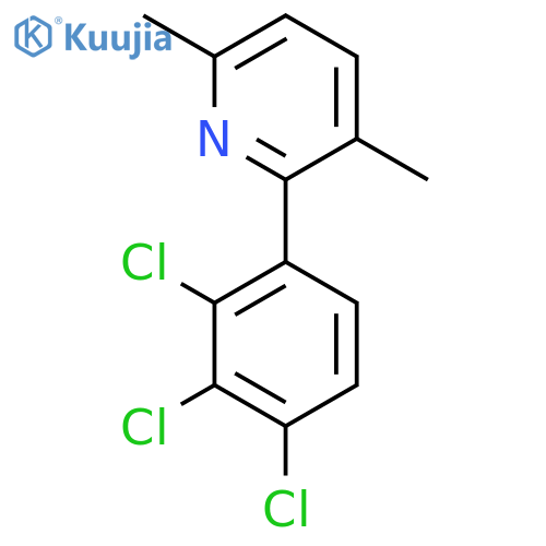 3,6-Dimethyl-2-(2,3,4-trichlorophenyl)pyridine structure