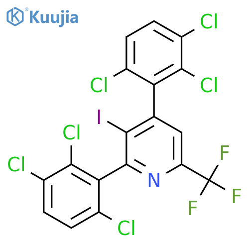 2,4-Bis(2,3,6-trichlorophenyl)-3-iodo-6-(trifluoromethyl)pyridine structure