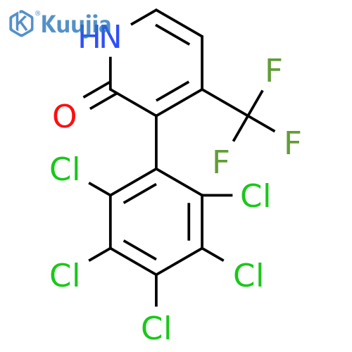 2-Hydroxy-3-(perchlorophenyl)-4-(trifluoromethyl)pyridine structure