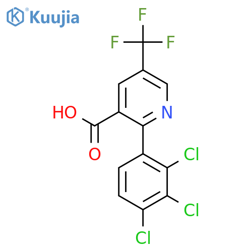 2-(2,3,4-Trichlorophenyl)-5-(trifluoromethyl)nicotinic acid structure