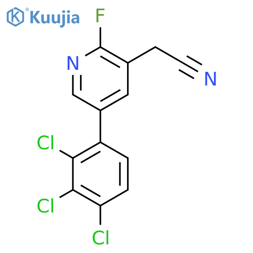 2-Fluoro-5-(2,3,4-trichlorophenyl)pyridine-3-acetonitrile structure