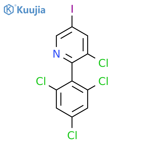 3-Chloro-5-iodo-2-(2,4,6-trichlorophenyl)pyridine structure